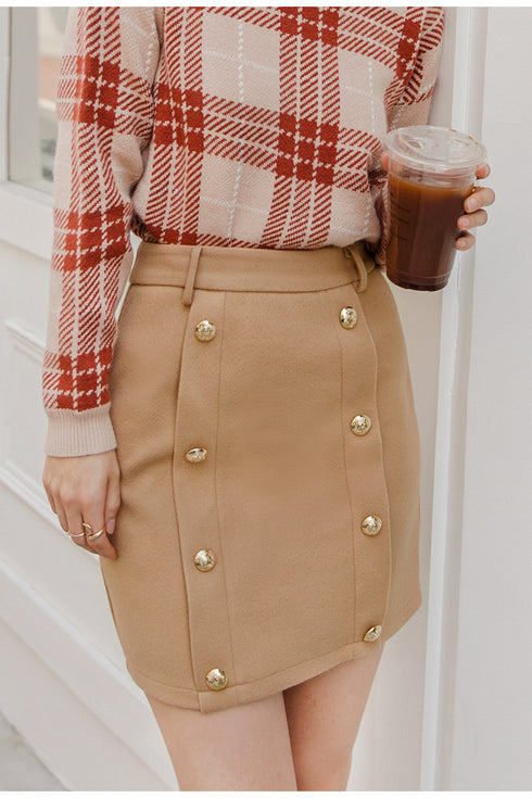 A-line skirt temperament all-match short skirt - ROUTINE FASHION